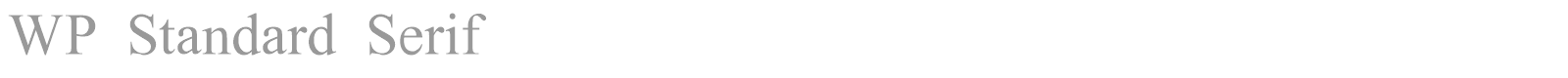 WP Standard Serif font preview