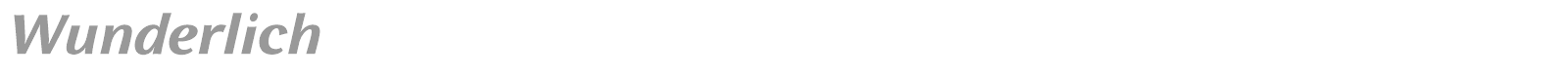Wunderlich font preview