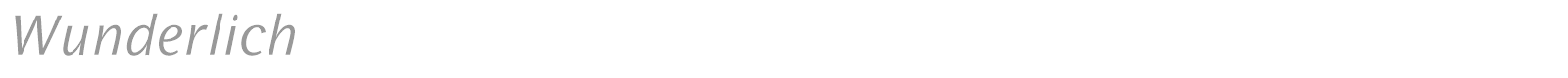 Wunderlich font preview