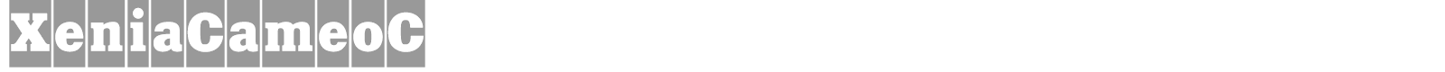 XeniaCameoC font preview