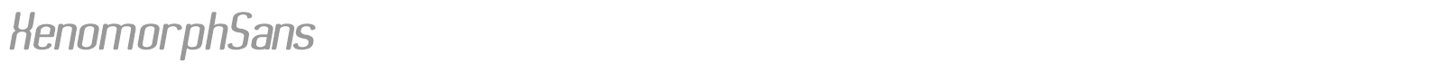 XenomorphSans font preview