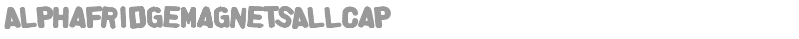 Alpha Fridge Magnets font preview