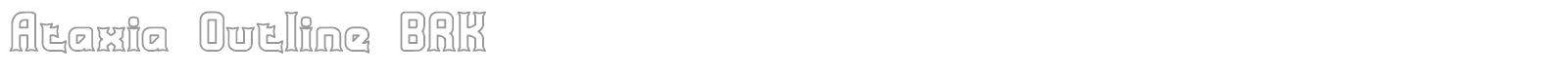Ataxia font preview