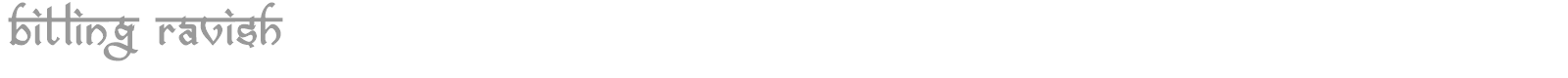 bitling ravish font preview