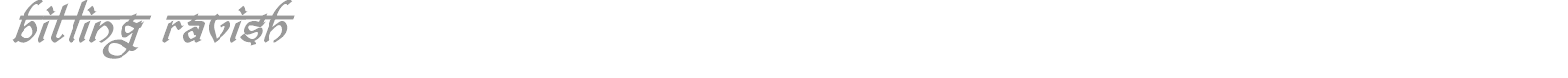 bitling ravish font preview