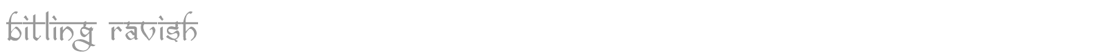 bitling ravish font preview