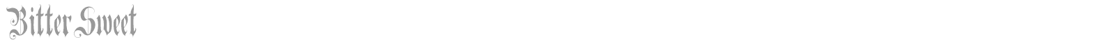 Bittersweet font preview