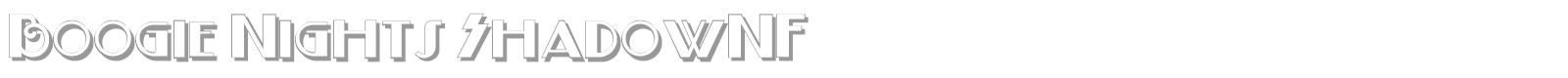 Boogie Nights Shadow font preview