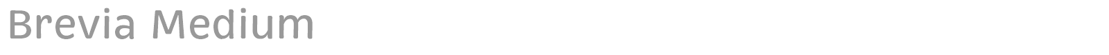 Brevia Medium font preview