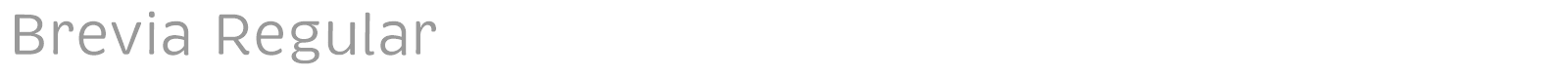 Brevia Regular font preview