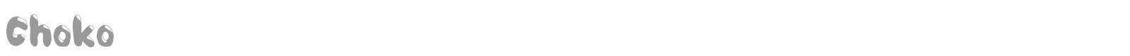 Choko Shadow font preview