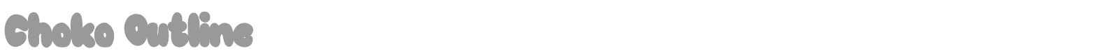 Choko Shadow font preview