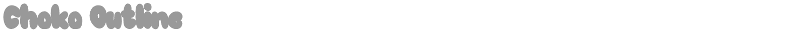 Choko Shadow font preview