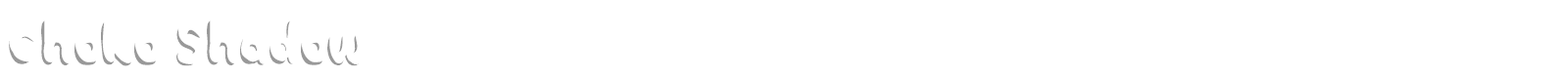 Choko Shadow font preview
