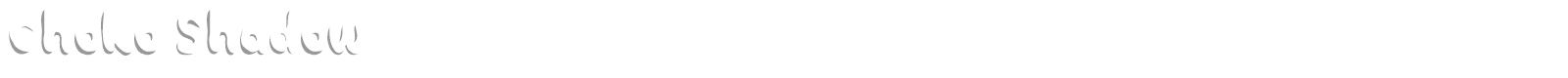 Choko Shadow font preview