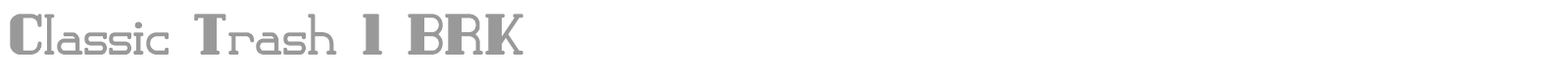 Classic Trash font preview