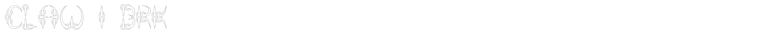 Claw font preview