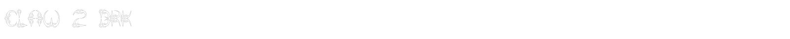 Claw font preview