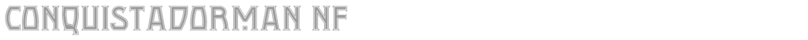 Conquistadorman font preview