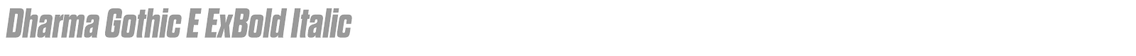 Dharma Gothic E font preview