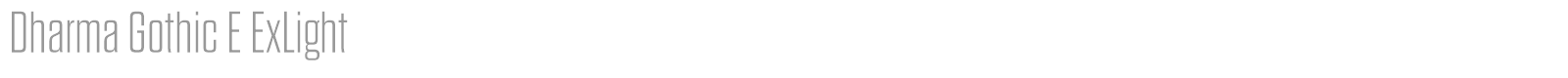 Dharma Gothic E font preview