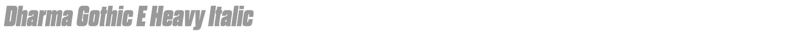 Dharma Gothic E font preview