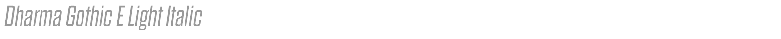 Dharma Gothic E font preview