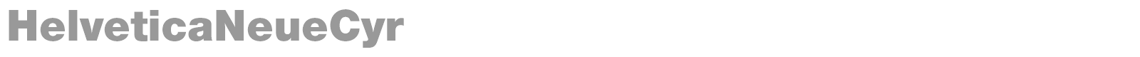 HelveticaNeueCyr font preview