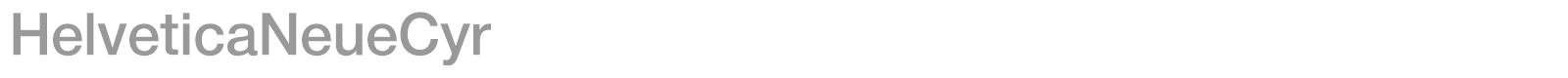 HelveticaNeueCyr font preview