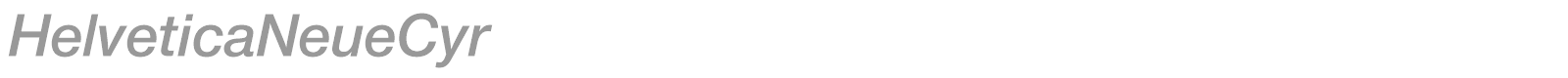 HelveticaNeueCyr font preview