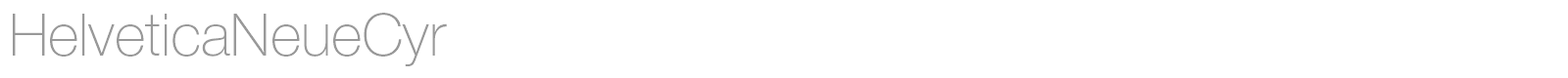HelveticaNeueCyr font preview