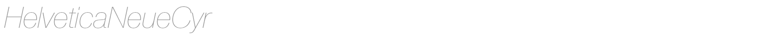 HelveticaNeueCyr font preview