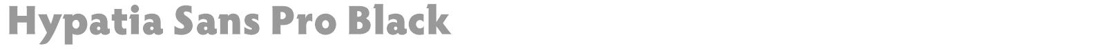 Hypatia Sans Pro font preview