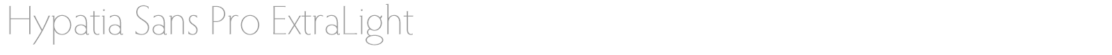 Hypatia Sans Pro font preview