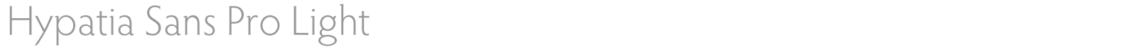 Hypatia Sans Pro font preview