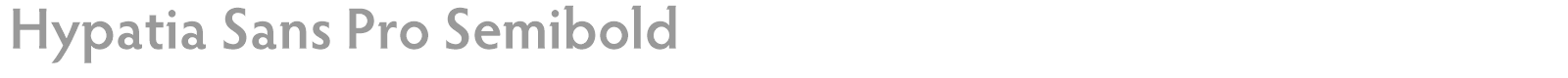 Hypatia Sans Pro font preview