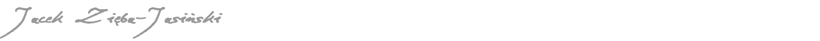 Jacek Zi?ba-Jasi?ski font preview