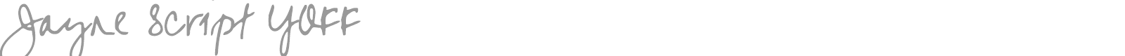 Jayne Script YOFF font preview
