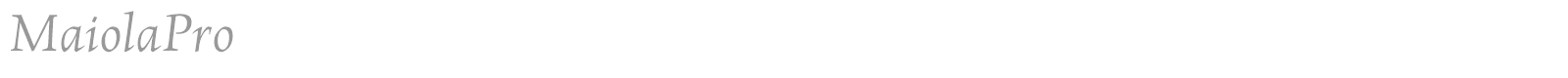 MaiolaPro font preview
