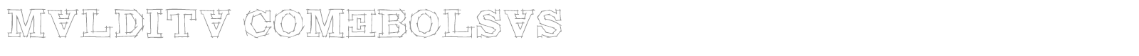 Maldita Comebolsas font preview