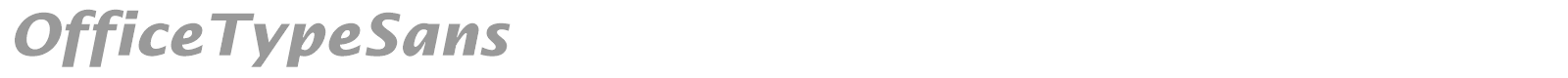 OfficeTypeSans font preview