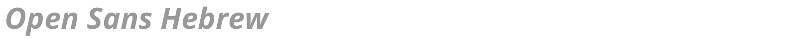 Open Sans Hebrew font preview