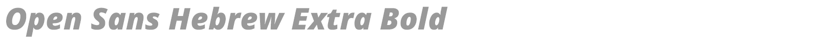 Open Sans Hebrew font preview