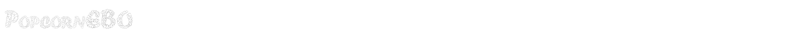 PopcornEBO font preview