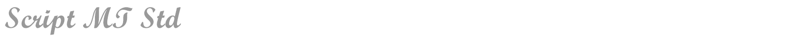 Script MT Std font preview