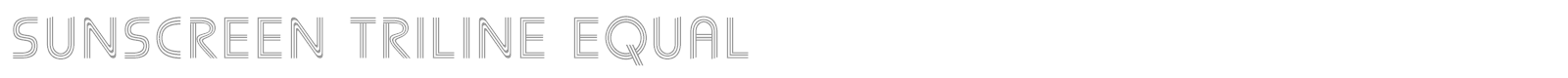 Sunscreen font preview