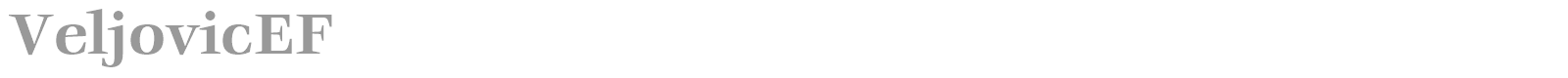 VeljovicEF font preview