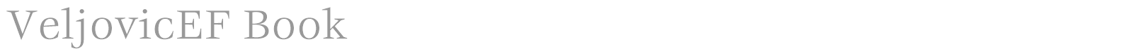 VeljovicEF font preview
