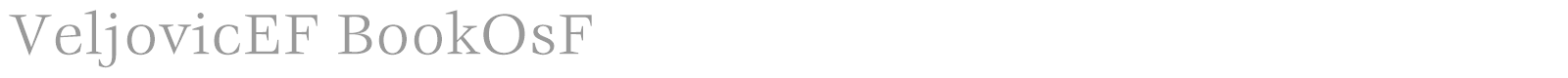 VeljovicEF font preview