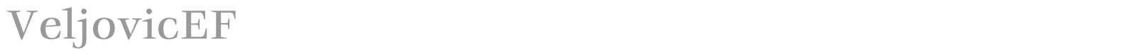 VeljovicEF font preview